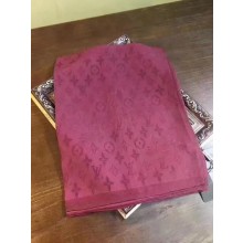 Replica Best 2017 top quality louis vuitton scarf L0043 rose red/white GL02075