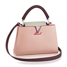 Replica Designer Louis Vuitton Taurillon Leather Capucines BB M90939 Magnolia GL01441