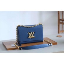 Replica High Quality Louis vuitton original epi leather TWIST MM M52870 blue GL02086