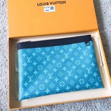 Replica Louis Vuitton Monogram Canvas Clutch Bag POCHETTE APOLLO B61692 sky blue GL03191