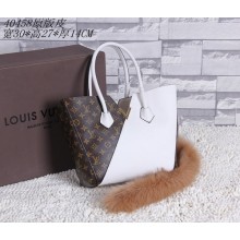 Replica Louis Vuitton Monogram Canvas KIMONO Bag 40458 White GL03539