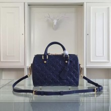 Replica Louis Vuitton Monogram Empreinte 25CM Tote Bag M91337 Royal Blue GL04691