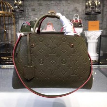 Replica Louis vuitton original mongram empreinte MONTAIGNE PM M43660 green GL01816