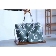 Replica Louis Vuitton Original Monogram Canvas NEVERFULL M41177 green GL03403