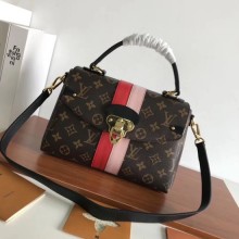 Replica Louis vuitton original monogram canvas ONE HANDLE 48998 pink&red GL02104