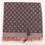 2015 Louis Vuitton scarf cashmere cotton 099-7 black&pink GL03171