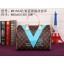 2015 Louis vuitton speedy 30 monogram V M41533 blue GL00741