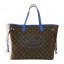 Best Knockoff 2013 Louis Vuitton Monogram Canvas Ikat Neverfull GM M40875 blue GL01562