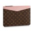 Cheap Louis vuitton original Monogram Canvas DAILY POUCH M62048 pink GL01991