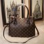 Copy Louis Vuitton Monogram Canvas Tote Bag 7922 Coffee GL01103