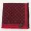 Fake 2015 Louis Vuitton scarf cashmere cotton 099-8 black&red GL04072