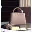 Fake Louis Vuitton Capucines BB Tote Bag 94754 Light Grey GL03567