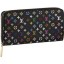 Fake Louis Vuitton M60244 Monogram Multicolore Zippy Wallet Grenade GL02910