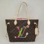 Fake Top Louis Vuitton handbag monogram canvas neverfull mm with 'hands' symbol m95560 GL01564