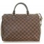 Fashion Louis Vuitton Damier Canvas Speedy 30 Ebony N41531 Brown GL02335