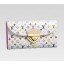 Hot Louis Vuitton handbag monogram multicolore white eugenie wallet m93736 (litchi lining) GL02208