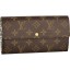 Imitation Cheap Louis Vuitton M60104 Monogram Canvas Sarah Wallet Leopard Bleu Infini GL00544