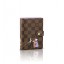 Imitation Louis Vuitton Damier Ebene Canvas Small Ring Agenda Cover Illust GL01826