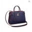 Imitation Louis Vuitton original Epi Leather Montaigne Tote Bag MM 54810 dark blue GL00563