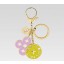 Imitation Top Louis Vuitton handbag looping key ring m66006 (yellow violet) GL01557