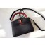 Louis Vuitton CAPUCINES MINI N94047 black&red GL00197