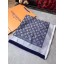 louis vuitton Cashmere scarf LV9219 blue GL03161