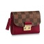 Louis Vuitton CROISETTE COMPACT WALLET N60208 Lie De Vin GL04497