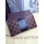 Louis Vuitton Damier Ebene Canvas Wallet 60018 Coffee GL01585