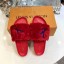 Louis Vuitton DIGITAL EXCLUSIVE BOM DIA FLAT MULE 1A4G98 red GL03962