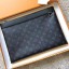 Louis Vuitton Monogram Canvas Clutch Bag POCHETTE APOLLO 61692 black GL00304