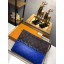 Louis Vuitton Monogram Canvas Clutch Bag Split N63039 blue GL02764
