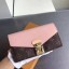 Louis Vuitton Monogram Canvas Padlock Wallet M58414 pink GL01847