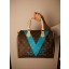 Louis Vuitton MONOGRAM V SPEEDY 30 Bag M41533 Blue GL04418