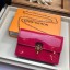 Louis Vuitton Original CHERRYWOOD CHAIN WALLET M63306 rose GL01580