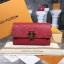 Louis vuitton original mongram empreinte CHAIN WALLET M63399 RED GL02941