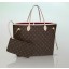 Replica 2014 louis vuitton monogram canvas bag neverfull mm m40996 red GL01644