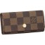 Replica Hot Louis Vuitton Damier Ebene Canvas 4 Key Holder N62631 GL02458