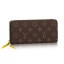 Replica Louis Vuitton Monogram Canvas Clemence Wallet M60744 Mimosa GL04380