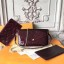 Replica Louis Vuitton Original Monogram Vernis Felicie Chain Wallet 61276 purple GL02282