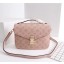 Replica Luxury Louis Vuitton Mahina Leather POCHETTE METIS M40780 pink GL01846