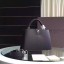 Top Louis Vuitton Capucines BB Tote Bag 94754 Black GL03642