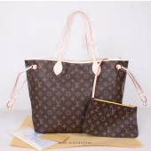 2014 louis vuitton monogram canvas bag neverfull mm m40997 yellow GL03806