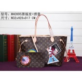 2015 louis vuitton monogram neverfull cindy sherman bag mm m40995 GL01605