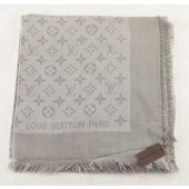 2015 Louis Vuitton scarf gold line 100-3 gray GL02830