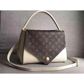 2017 newest louis vuitton original leather double V bag M54438 white GL03018