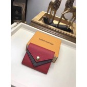 AAAAA Louis Vuitton Monogram Canvas Clemence Wallet 64119 red GL01280