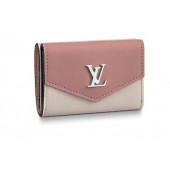 Best Quality Louis Vuitton LOCKMINI WALLET M63978 ROSE BALLET BLANC MAITO NOIR GL01958