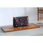 Best Quality Replica Louis Vuitton Original POCHETTE DOUBLE ZIP M63905 black GL01794