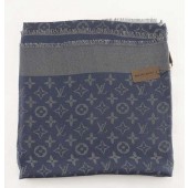 Copy 2015 Louis Vuitton scarf silver line 101-3 blue GL02772