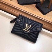 Copy LOUIS VUITTON NEW WAVE COMPACT WALLET M63427 black GL03904